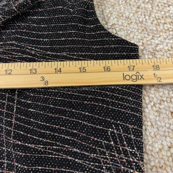 VTG R&M Richard Black Holiday Blouse Vest Classic Top Sparkly Electric SZ 10 - Picture 7 of 10